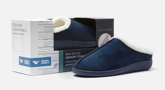 Ciabatte Modello Cortina Blu In Camoscio Con Suola in memory