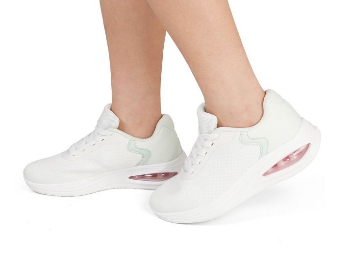 Scarpe Da Ginnastica Con Ammortizzatori Modello Dallas Bianco Verde