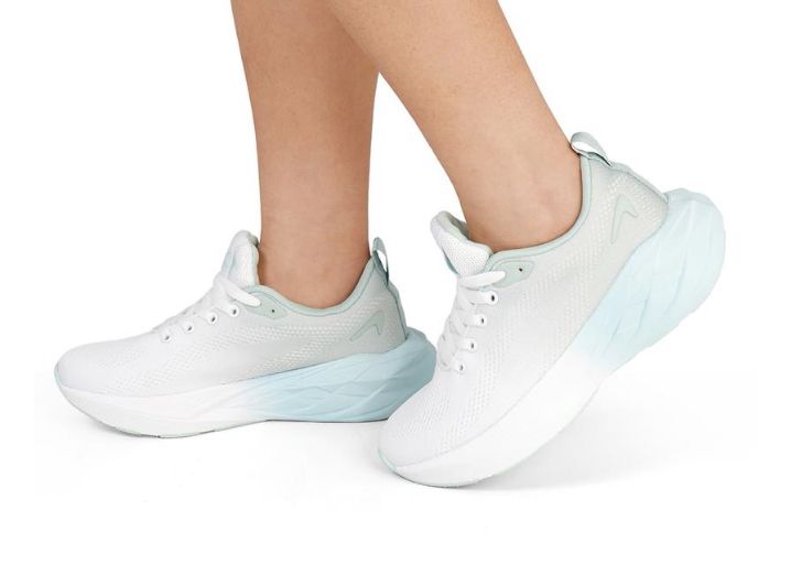 Scarpe Da Ginnastica Con Ammortizzatori Modello San Diego Bianco Verde