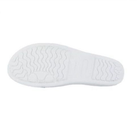 Pantofole Modello Firenze Bianco In Pelle Made In Italy Con Suola in memory Anatomica